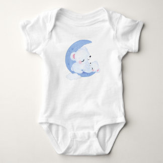 Body Para Bebê Ursos Polares da Lua