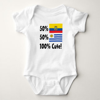 Body Para Bebê Uruguayan 100% do Ecuadorian 50% de 50% bonito