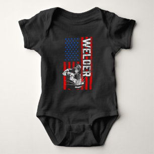 Body Para Bebê USA American Welder Proud Husband