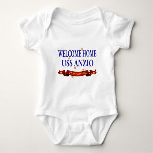 Body Para Bebê USS Home bem-vindo Anzio