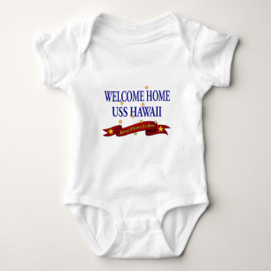 Body Para Bebê USS Home bem-vindo Havaí