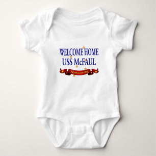 Body Para Bebê USS Home bem-vindo McFaul