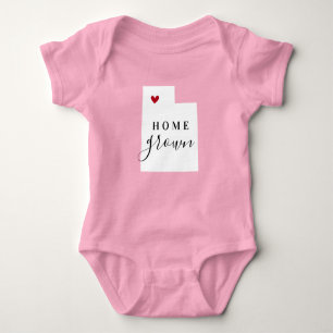 Body Para Bebê Utah Home Grown State Tee