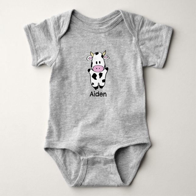 Body Para Bebê Vaca (Frente)