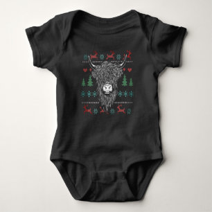 Body Para Bebê Vaca das Terras de Natal Feia