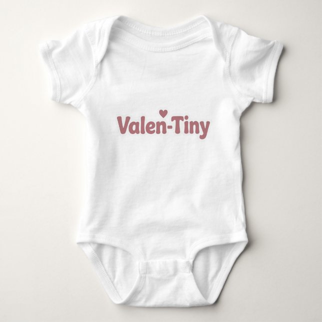 Body Para Bebê Valen-Tiny Cute & Funny Valentine Outfit for  (Frente)