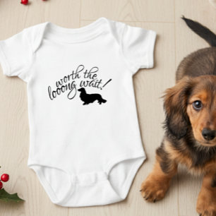 Body Para Bebê Valeu a pena o bebê recém-nascido Dachshund Dach