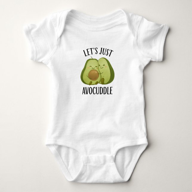Body Para Bebê Vamos Avocuddlar – Abraço de Abacate Fofo  (Frente)