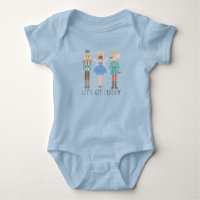 Vamos De Noz-Cracking Obtém Roupa De Bebê Unisex