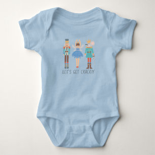 Body Para Bebê Vamos De Noz-Cracking Obtém Roupa De Bebê Unisex