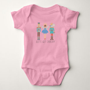 Body Para Bebê Vamos De Noz-Cracking Obtém Roupa De Bebê Unisex