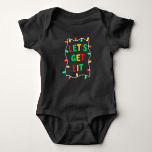 Body Para Bebê Vamos Engraçado Fica No Natal