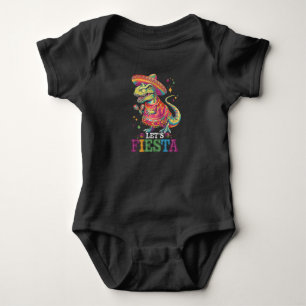 Body Para Bebê Vamos Festejar Cinco De Maio T Rex Dinossauro