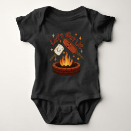 Body Para Bebê Vamos Ficar Lit Fogareiro – Marshmallow Fofo & Cac