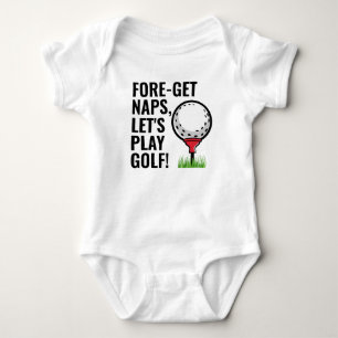 Body Para Bebê Vamos Tocar Golfe Engraçado