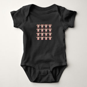 Body Para Bebê Vaqueira de Natal Coquete Highland Cow Natal Weste