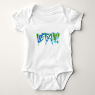 Body Para Bebê Vegan do azul do balancim