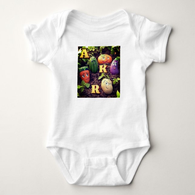 Body Para Bebê Veggie Friends Adventure Baby Bodysim. (Frente)