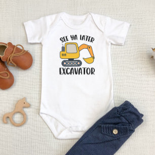 Body Para Bebê Veja Ya Posterior Excavator Baby Boy