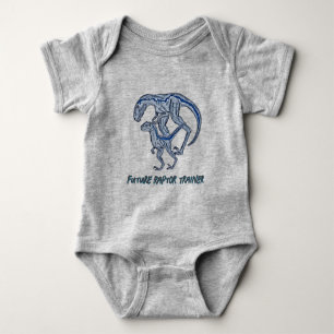 Body Para Bebê Velociraptor Dinossaur Baby Unisex Raptor