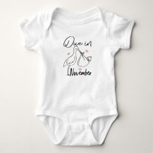 Body Para Bebê Vencido Em Novembro, Carregando De Swan Cute Um No