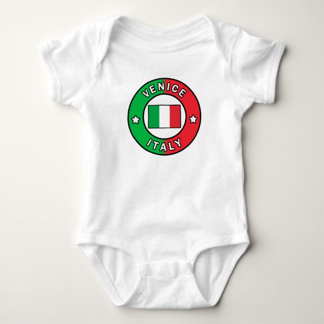 Body Para Bebê Veneza Itália (Frente)