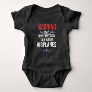 Body Para Bebê Ventilador de avião-piloto Legal