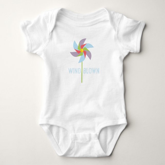 Body Para Bebê Vento soprado (Frente)