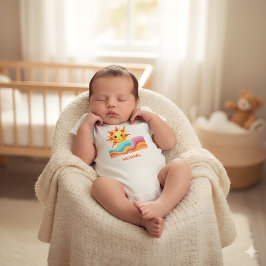 Body Para Bebê Verão Brilhante e Feliz