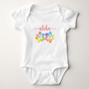 Body Para Bebê Verão Pastel Aloha 
