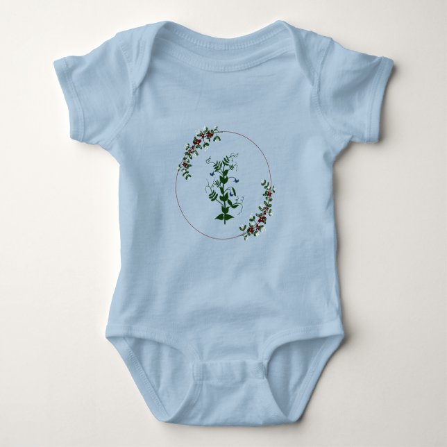 Body Para Bebê Verão Planta Fofa (Frente)
