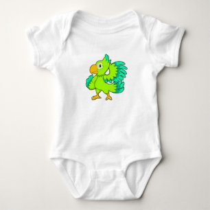Body Para Bebê Verde-papagaio