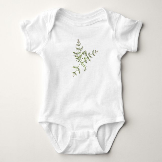 Body Para Bebê verde primavera (Frente)