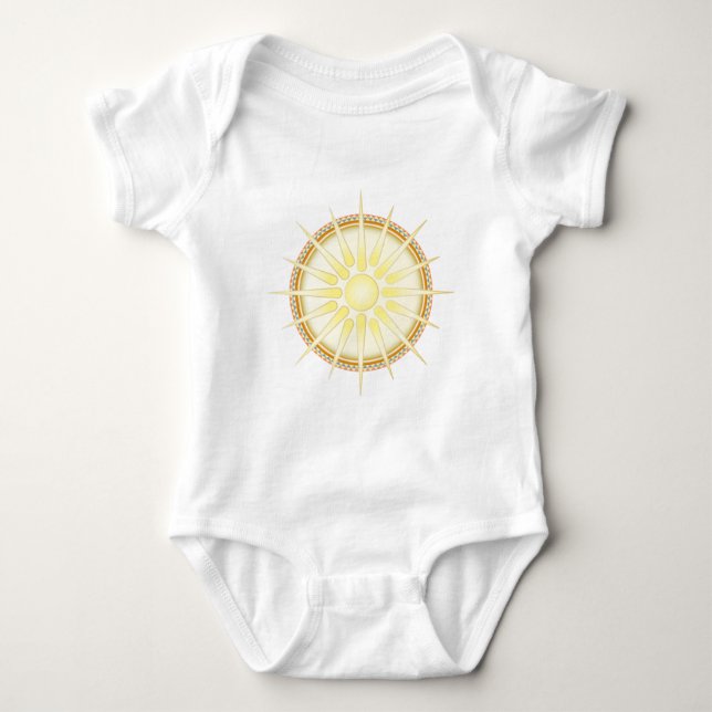 Body Para Bebê Vergina Sun (Estrela de Vergina) (Frente)