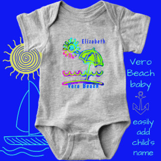 Body Para Bebê Vero Beach FL Cute Umbrella com Sun Baby Bodyfato