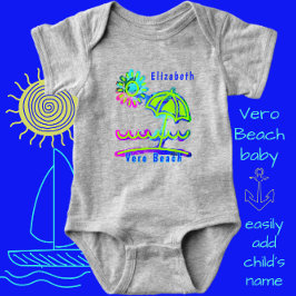 Body Para Bebê Vero Beach FL Cute Umbrella com Sun Baby Bodyfato