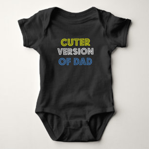 Body Para Bebê Versão mais corajosa do Pai Baby Jersey Bodycase