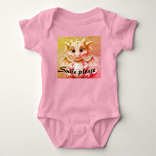 Body Para Bebê Vestido de fantasia de Dragão Adorável