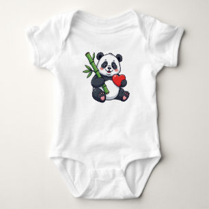 Body Para Bebê Vestido Infantil Panda Fofo com Bambu – Animal Ado