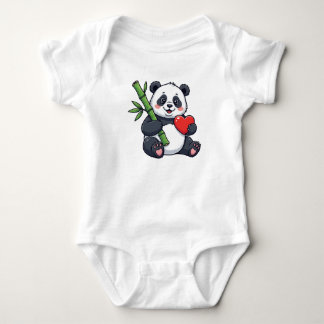 Body Para Bebê Vestido Infantil Panda Fofo com Bambu – Animal Ado