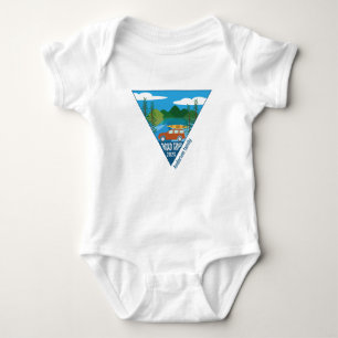 Body Para Bebê Viagem à família personalizada na montanha