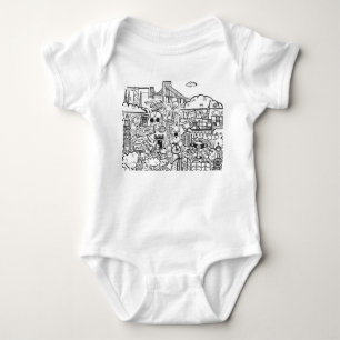Body Para Bebê Viagem com caneta