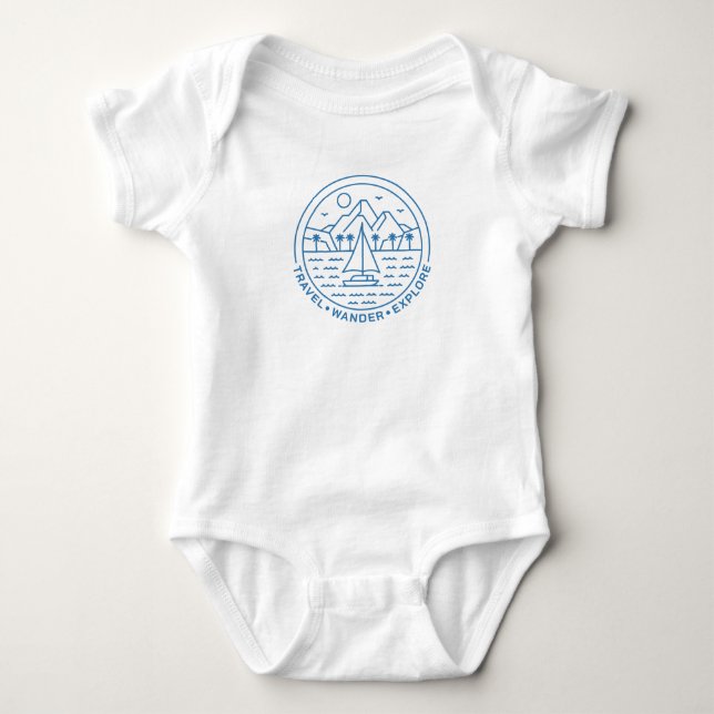 Body Para Bebê Viagem Wander Explore (Frente)