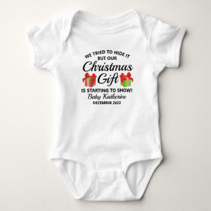Body Para Bebê Vias de Gravidez de Natal