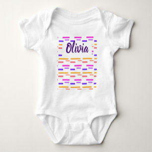 Body Para Bebê Víblias Tropicais Olivia Adicione Seu Nome Bebê Bo