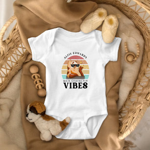Body Para Bebê Vibrações Divertidas de Personagem Principal Perso