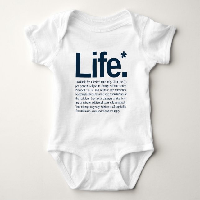 Body Para Bebê Vida* (Frente)