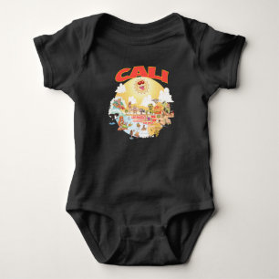 Body Para Bebê Vida de Praia na Califórnia
