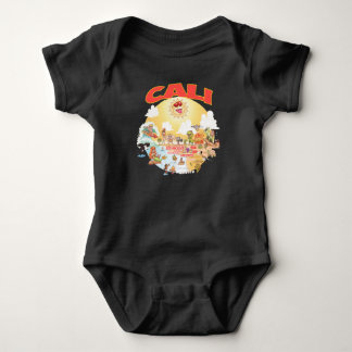 Body Para Bebê Vida de Praia na Califórnia