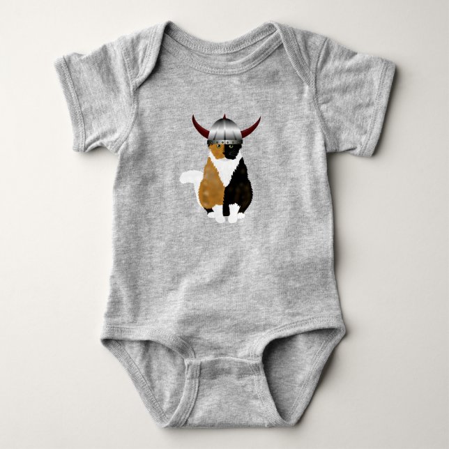 Body Para Bebê Viking Cat Baby Bodydress (Frente)